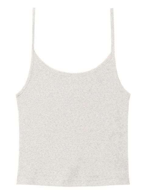 RE/DONE pointelle spaghetti-strap top