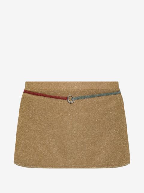Oséree Lumiere ring-detail mini skirt