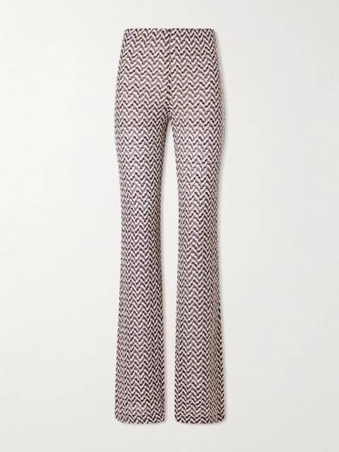 Missoni Embellished Crochet-knit Flared Pants