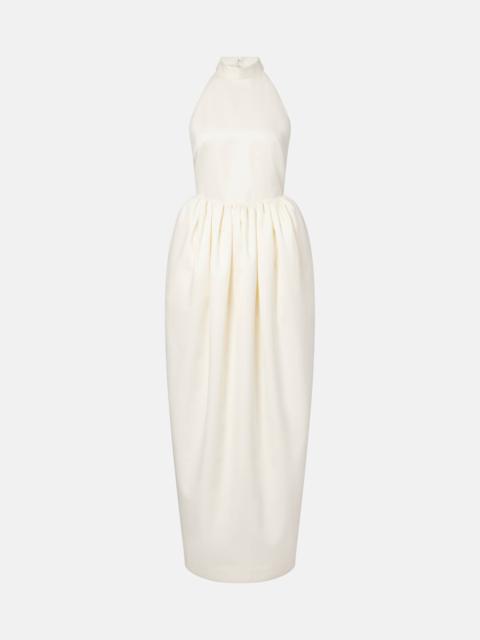 ROTATE Bridal halterneck satin gown