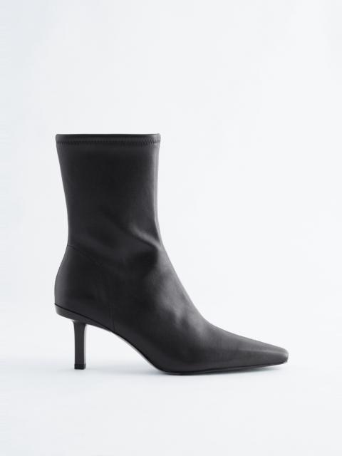 & Other Stories Stretch-Leather Ankle Boots