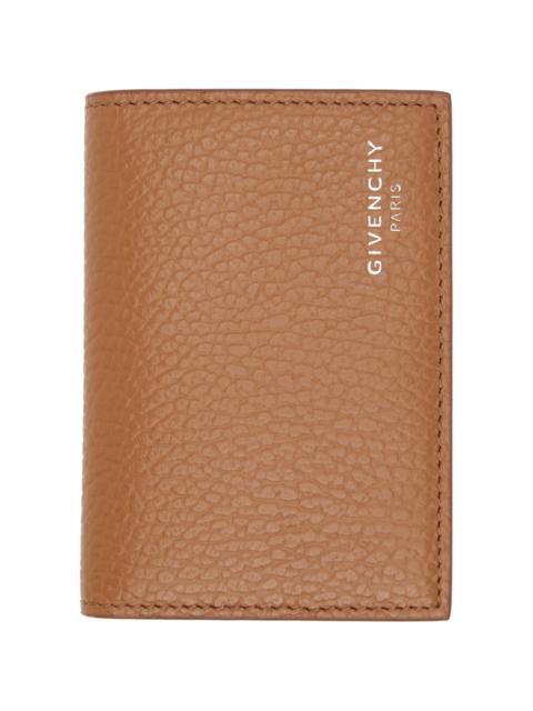 Givenchy Tan Flap Card Holder