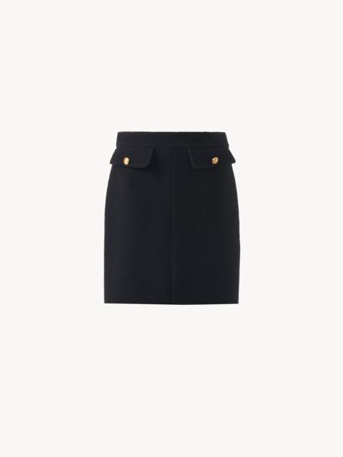 Chloé KNEE-LENGTH SKIRT IN WOOL BOUCLETTE
