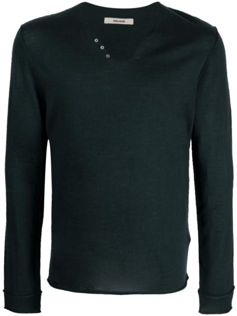 Monastir U-neck wool jumper