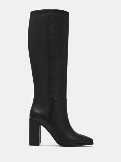 STEVE MADDEN JOETTE BLACK LEATHER