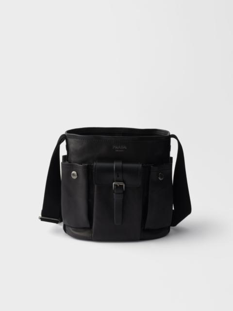 Prada Prada Route leather mini-bucket bag