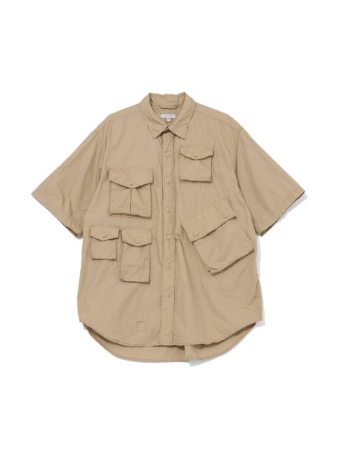 Engineered Garments S/S Cargo Shirt for Nepenthes NY and Blue in Green - Khaki