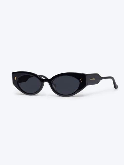 Nanushka AZALEA - Cat-eye sunglasses - Black