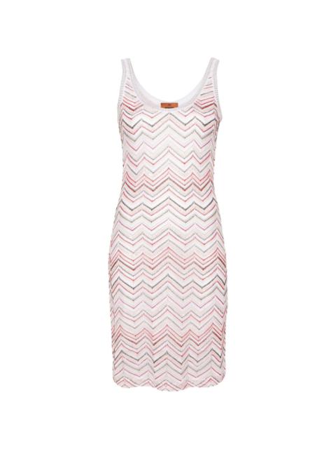 Missoni sequined zigzag-woven dress