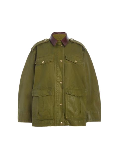 RÙADH The Ettienne Regenerative Cotton Jacket dark green