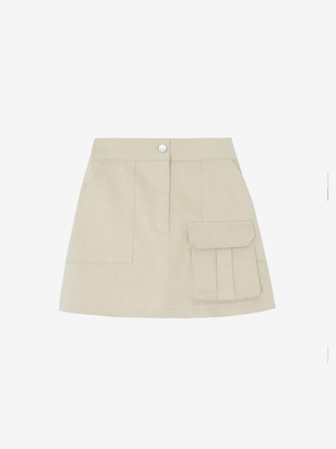 The Frankie Shop Malia Cargo Mini Skirt - Beige