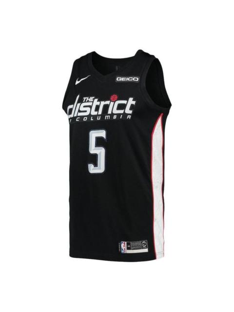 Nike NBA Wall Washington Wizard Jersey 'Black White' AJ4651-010