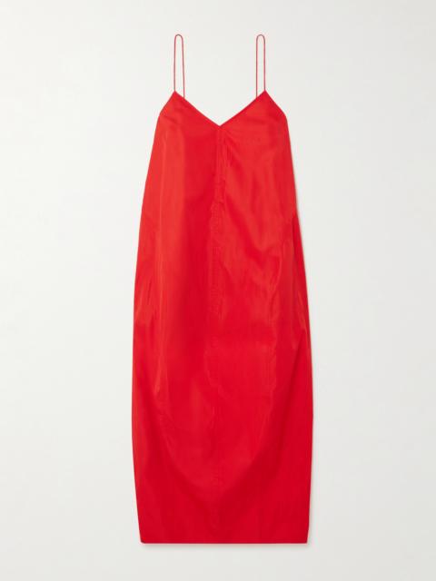 ST. AGNI Recycled-taffeta Midi Dress