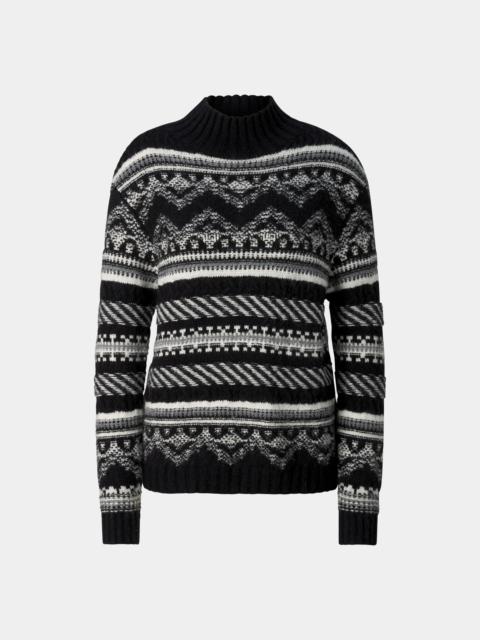 BOGNER Pink Norwegian Pullover in Black and White