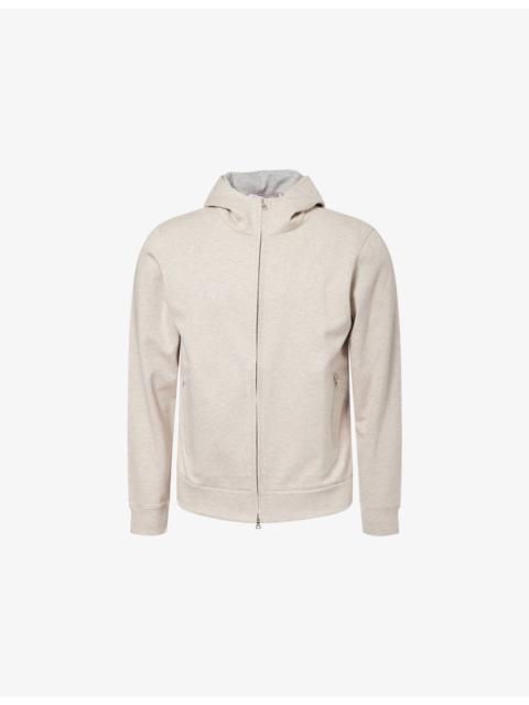 ORLEBAR BROWN Mathers Zip-Through Cotton And Cashmere Blend Hoody