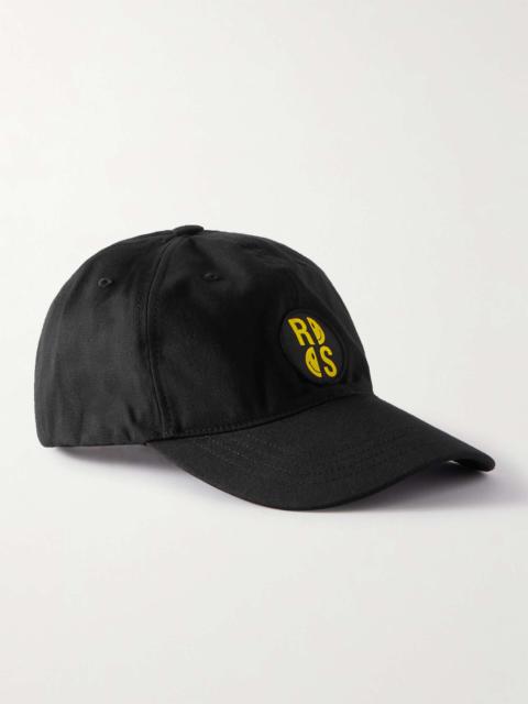 Raf Simons + Smiley Logo-Appliquéd Cotton-Twill Baseball Cap