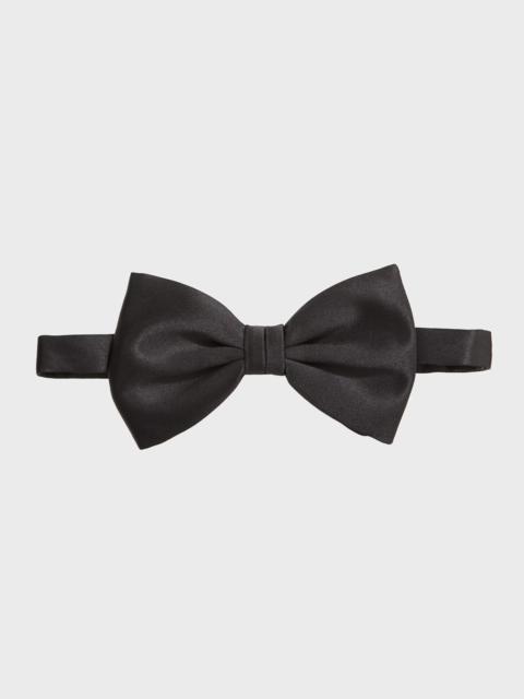 Brioni 8cm Satin Pre-Tied Bow Tie