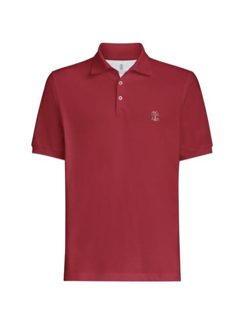 Brunello Cucinelli Logo cotton polo shirt