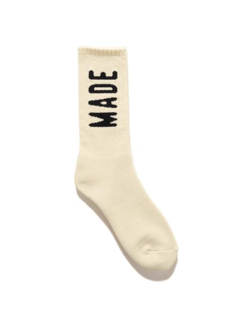 Human Made Logo Socks White
