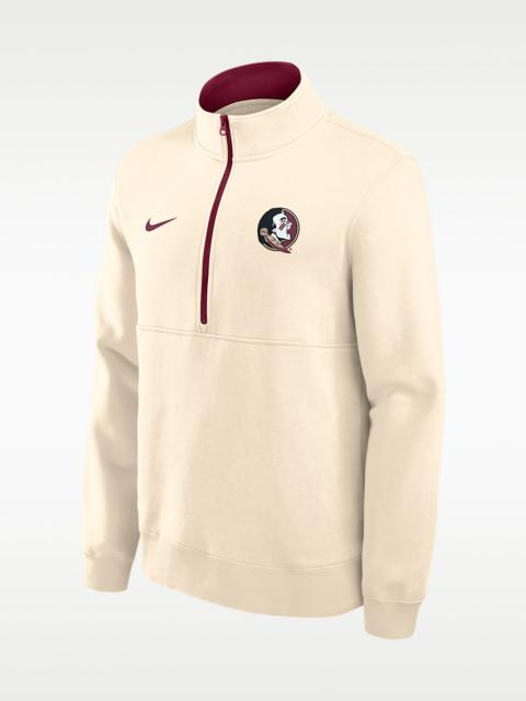 Nike Florida State Primetime Primary Logo Men's Nike College 1/2-Zip Crew
