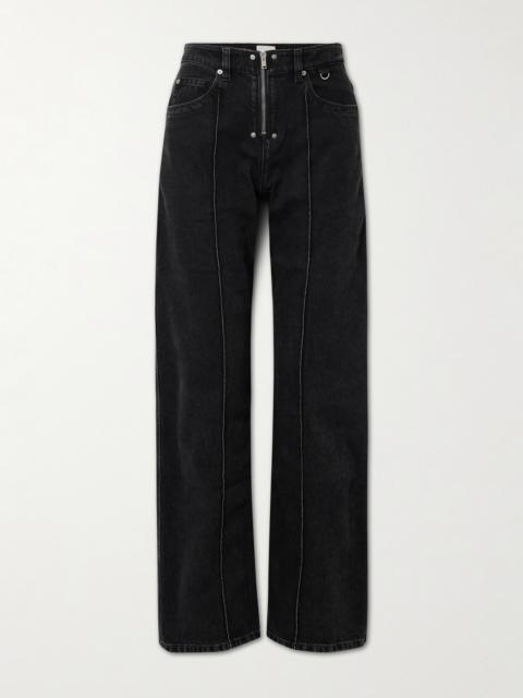 Isabel Marant Stely Embellished Mid-rise Straight-leg Jeans