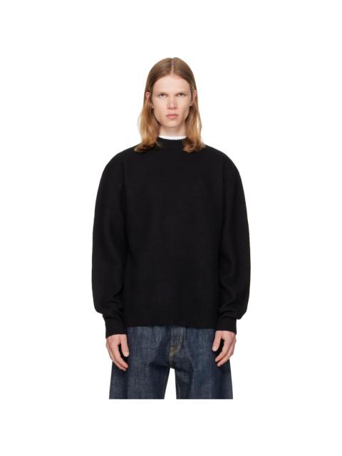 Jil Sander Black Wool Sweater