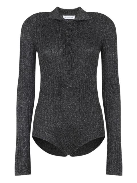 The Frankie Shop Solana buttoned polo top