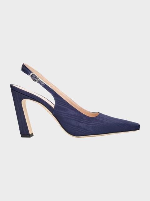 Stuart Weitzman 85mm Stassi Moire Slingback Pumps