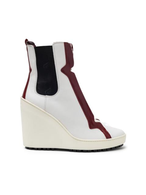 HOGAN lace-up wedge boots