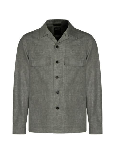 ZEGNA chest-pocket shirt jacket
