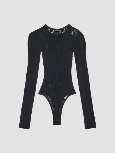 BALENCIAGA Women's Lace Body Top - Black