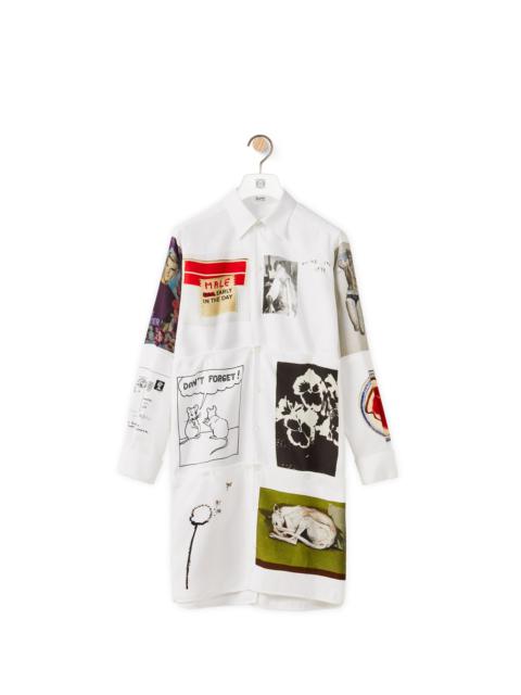 Loewe Panelled print shirt in cotton