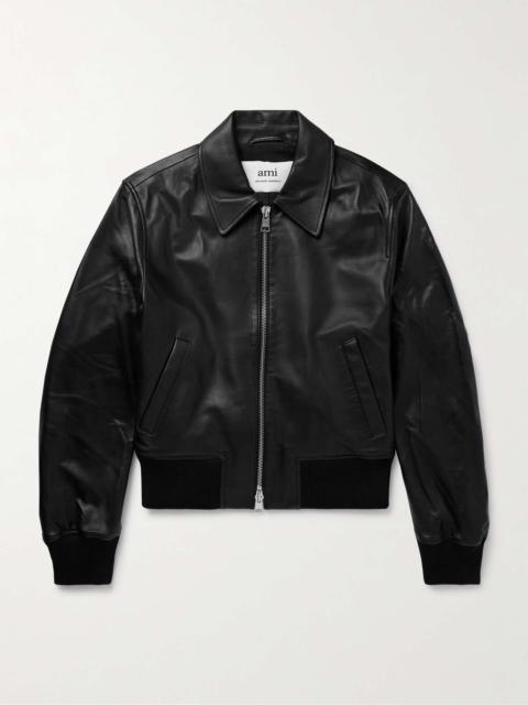 AMI Paris Leather Jacket