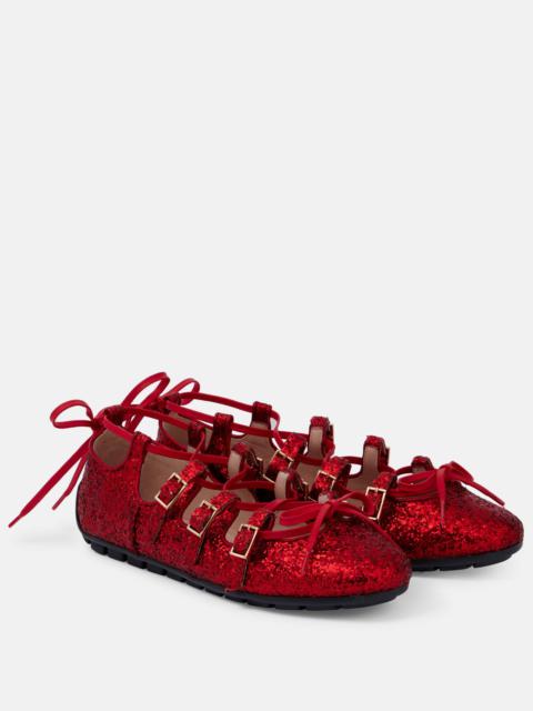 Simone Rocha Ghillie ballerina shoes