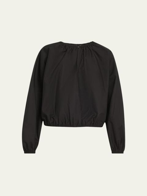 Proenza Schouler Wendy Blouson Technical Poplin Top