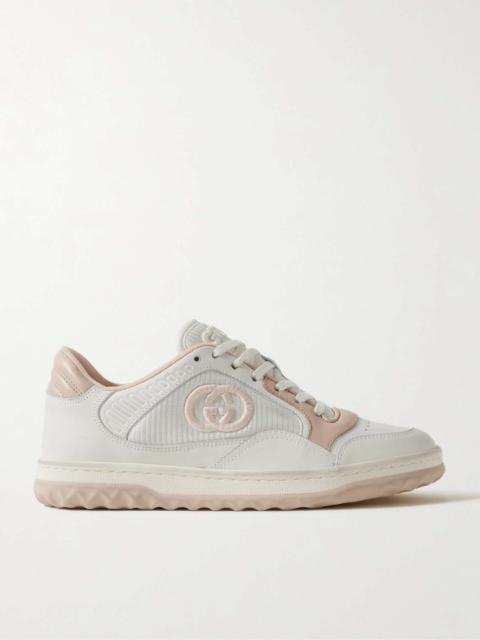 GUCCI MAC80 distressed leather sneakers
