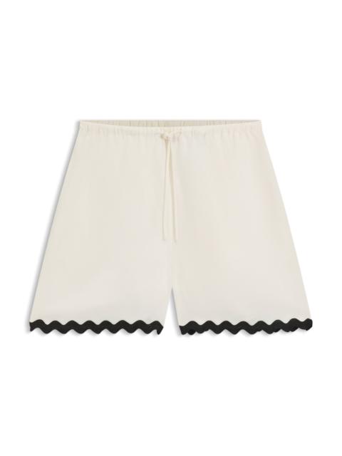 HUGO RELAXED-FIT SHORTS WITH ZIGZAG TAPE