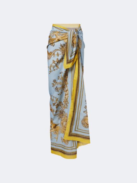 La DoubleJ Printed cotton beach cover-up