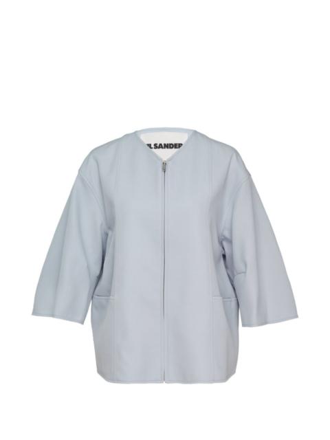 Jil Sander zip-up gabardine jacket
