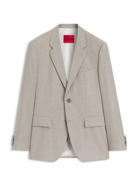 HUGO MODERN-FIT SUIT JACKET IN STRETCH TWILL