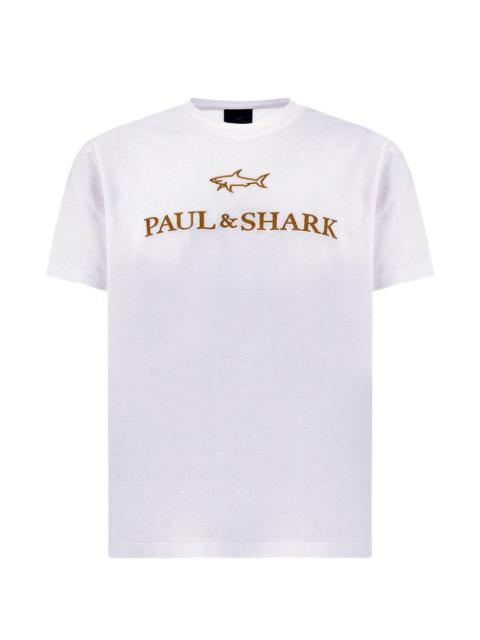 Paul & Shark logo-embroidered cotton T-shirt