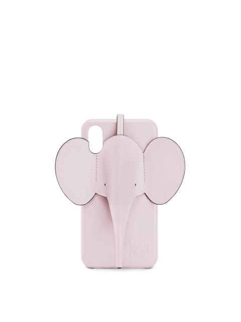 Loewe Elephant cover for iPhone X/XS in pearlized calfskin