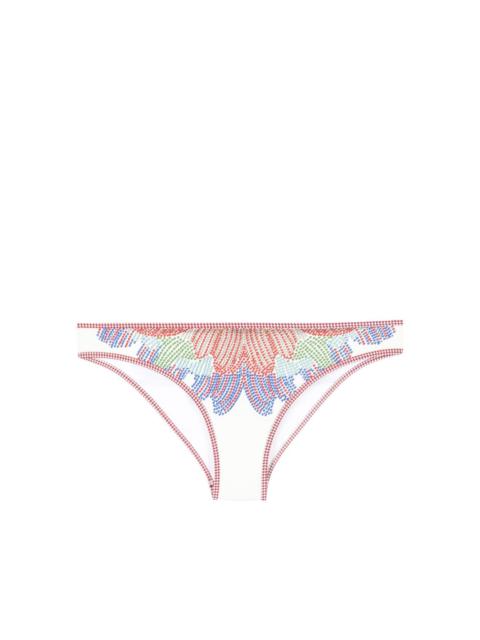 La DoubleJ graphic-print bikini bottoms
