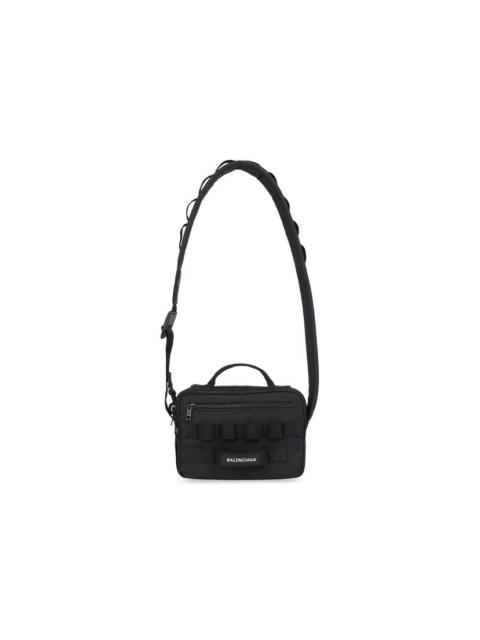 Men's Army Pouch With Strap in Black