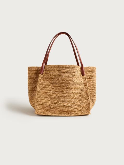 J.CREW Large handknotted packable tote bag