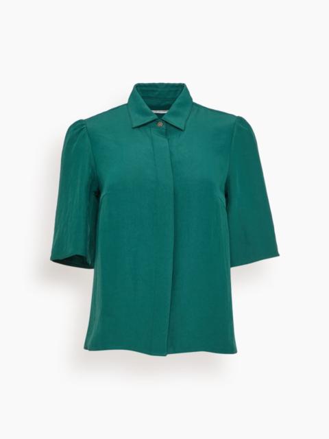 MARIA McMANUS Bell Sleeve Blouse in Emerald