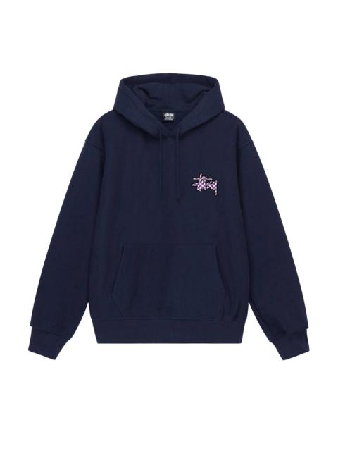 Stussy Checker Stock Hoodie 'Navy'