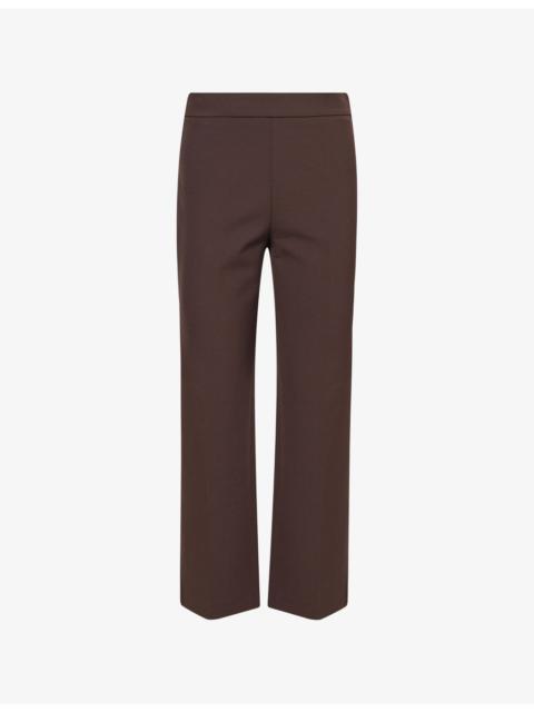 SIMKHAI Mackenzie Straight-Leg Stretch-Woven Trousers