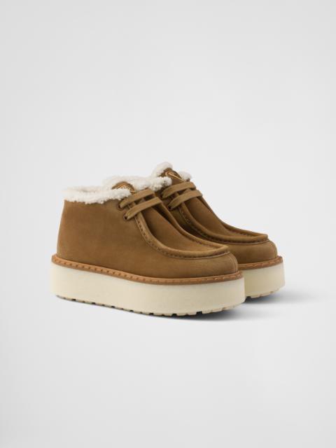 Prada Suede chukka boots REVERSIBLE