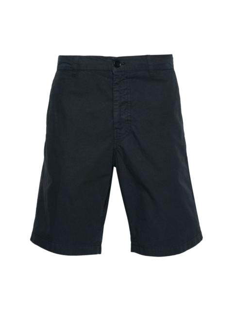 pressed-crease cotton shorts